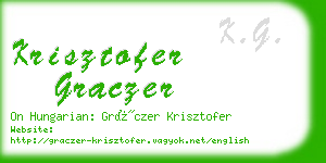 krisztofer graczer business card